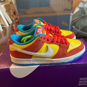Nike SB Dunk Low Pro “Bart Simpson” Orange/Yellow BQ6817-602 Size 6M/ 7.5W